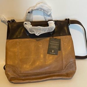 NWT Frye Melissa Small Tote Crossbody (Beige Multi)